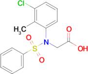 N-(3-chloro-2-methylphenyl)-N-(phenylsulfonyl)glycine