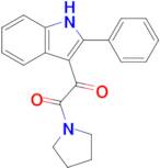 1-(2-Phenyl-1H-indol-3-yl)-2-(pyrrolidin-1-yl)ethane-1,2-dione