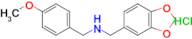 1-(Benzo[d][1,3]dioxol-5-yl)-N-(4-methoxybenzyl)methanamine hydrochloride