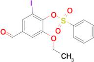 2-Ethoxy-4-formyl-6-iodophenyl benzenesulfonate