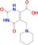 2,6-dioxo-5-[(piperidin-1-yl)methyl]-1,2,3,6-tetrahydropyrimidine-4-carboxylic acid