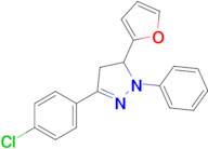 3-(4-Chlorophenyl)-5-(furan-2-yl)-1-phenyl-4,5-dihydro-1H-pyrazole