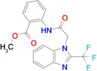 Methyl 2-(2-(2-(trifluoromethyl)-1H-benzo[d]imidazol-1-yl)acetamido)benzoate