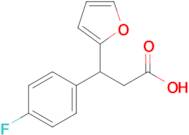 3-(4-Fluorophenyl)-3-(furan-2-yl)propanoic acid