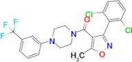 (3-(2,6-Dichlorophenyl)-5-methylisoxazol-4-yl)(4-(3-(trifluoromethyl)phenyl)piperazin-1-yl)methanone