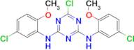 6-Chloro-N2,N4-bis(5-chloro-2-methoxyphenyl)-1,3,5-triazine-2,4-diamine