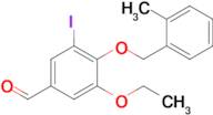 3-Ethoxy-5-iodo-4-((2-methylbenzyl)oxy)benzaldehyde