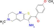 (3-Amino-6-methyl-5,6,7,8-tetrahydrothieno[2,3-b][1,6]naphthyridin-2-yl)(4-methoxyphenyl)methanone