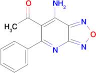 1-(7-Amino-5-phenyl-[1,2,5]oxadiazolo[3,4-b]pyridin-6-yl)ethan-1-one