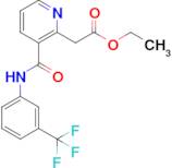 Ethyl 2-(3-((3-(trifluoromethyl)phenyl)carbamoyl)pyridin-2-yl)acetate