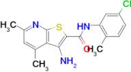 3-Amino-N-(5-chloro-2-methylphenyl)-4,6-dimethylthieno[2,3-b]pyridine-2-carboxamide