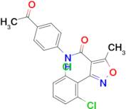 N-(4-acetylphenyl)-3-(2,6-dichlorophenyl)-5-methylisoxazole-4-carboxamide