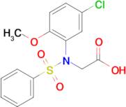 N-(5-chloro-2-methoxyphenyl)-N-(phenylsulfonyl)glycine