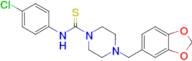 4-(Benzo[d][1,3]dioxol-5-ylmethyl)-N-(4-chlorophenyl)piperazine-1-carbothioamide