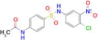 N-(4-(N-(4-chloro-3-nitrophenyl)sulfamoyl)phenyl)acetamide