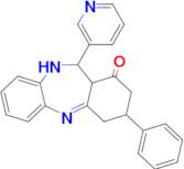 14-phenyl-10-(pyridin-3-yl)-2,9-diazatricyclo[9.4.0.0³,⁸]pentadeca-1,3,5,7-tetraen-12-one