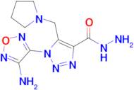 1-(4-Amino-1,2,5-oxadiazol-3-yl)-5-(pyrrolidin-1-ylmethyl)-1H-1,2,3-triazole-4-carbohydrazide