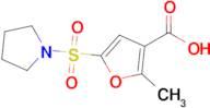 2-Methyl-5-(pyrrolidin-1-ylsulfonyl)furan-3-carboxylic acid