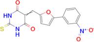 5-((5-(3-Nitrophenyl)furan-2-yl)methylene)-2-thioxodihydropyrimidine-4,6(1H,5H)-dione