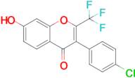 3-(4-Chlorophenyl)-7-hydroxy-2-(trifluoromethyl)-4H-chromen-4-one