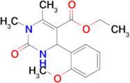 Ethyl 4-(2-methoxyphenyl)-1,6-dimethyl-2-oxo-1,2,3,4-tetrahydropyrimidine-5-carboxylate