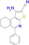 1-Amino-5-phenyl-6,7,8,9-tetrahydrothieno[2,3-c]isoquinoline-2-carbonitrile