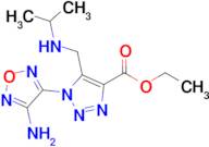 Ethyl 1-(4-amino-1,2,5-oxadiazol-3-yl)-5-((isopropylamino)methyl)-1H-1,2,3-triazole-4-carboxylate