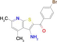 (3-Amino-4,6-dimethylthieno[2,3-b]pyridin-2-yl)(4-bromophenyl)methanone