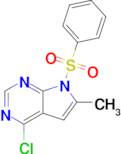 4-Chloro-6-methyl-7-(phenylsulfonyl)-7H-pyrrolo[2,3-d]pyrimidine