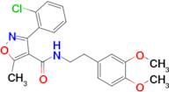 3-(2-Chlorophenyl)-N-(3,4-dimethoxyphenethyl)-5-methylisoxazole-4-carboxamide