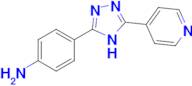 4-(5-(Pyridin-4-yl)-4H-1,2,4-triazol-3-yl)aniline