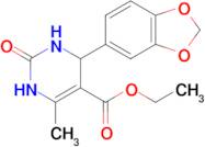 Ethyl 4-(benzo[d][1,3]dioxol-5-yl)-6-methyl-2-oxo-1,2,3,4-tetrahydropyrimidine-5-carboxylate