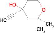 4-Ethynyl-2,2-dimethyltetrahydro-2H-pyran-4-ol