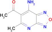 1-(7-Amino-5-methyl-[1,2,5]oxadiazolo[3,4-b]pyridin-6-yl)ethan-1-one