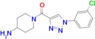 (4-Aminopiperidin-1-yl)(1-(3-chlorophenyl)-1H-1,2,3-triazol-4-yl)methanone