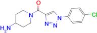 (4-Aminopiperidin-1-yl)(1-(4-chlorophenyl)-1H-1,2,3-triazol-4-yl)methanone