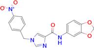 N-(benzo[d][1,3]dioxol-5-yl)-1-(4-nitrobenzyl)-1H-imidazole-4-carboxamide