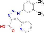 1-(3,4-Dimethylphenyl)-5-(pyridin-2-yl)-1H-1,2,3-triazole-4-carboxylic acid