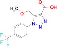 5-(Methoxymethyl)-1-(4-(trifluoromethyl)phenyl)-1H-1,2,3-triazole-4-carboxylic acid