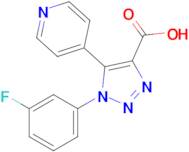 1-(3-Fluorophenyl)-5-(pyridin-4-yl)-1H-1,2,3-triazole-4-carboxylic acid