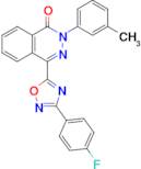 4-(3-(4-Fluorophenyl)-1,2,4-oxadiazol-5-yl)-2-(m-tolyl)phthalazin-1(2H)-one