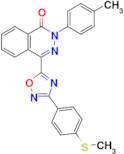 4-(3-(4-(Methylthio)phenyl)-1,2,4-oxadiazol-5-yl)-2-(p-tolyl)phthalazin-1(2H)-one