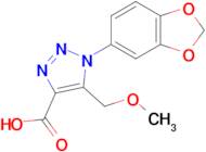 1-(Benzo[d][1,3]dioxol-5-yl)-5-(methoxymethyl)-1H-1,2,3-triazole-4-carboxylic acid