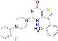 2-(4-(2-Fluorophenyl)piperazin-1-yl)-7-(o-tolyl)thieno[3,2-d]pyrimidin-4(1H)-one