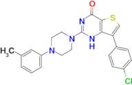 7-(4-chlorophenyl)-2-[4-(3-methylphenyl)piperazin-1-yl]-1H,4H-thieno[3,2-d]pyrimidin-4-one