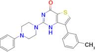 2-(4-Phenylpiperazin-1-yl)-7-(m-tolyl)thieno[3,2-d]pyrimidin-4(1H)-one