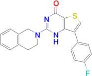 2-(3,4-Dihydroisoquinolin-2(1H)-yl)-7-(4-fluorophenyl)thieno[3,2-d]pyrimidin-4(1H)-one