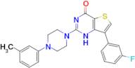 7-(3-fluorophenyl)-2-[4-(3-methylphenyl)piperazin-1-yl]-1H,4H-thieno[3,2-d]pyrimidin-4-one