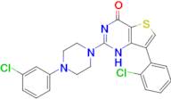 7-(2-chlorophenyl)-2-[4-(3-chlorophenyl)piperazin-1-yl]-1H,4H-thieno[3,2-d]pyrimidin-4-one