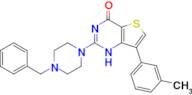 2-(4-benzylpiperazin-1-yl)-7-(3-methylphenyl)-1H,4H-thieno[3,2-d]pyrimidin-4-one
